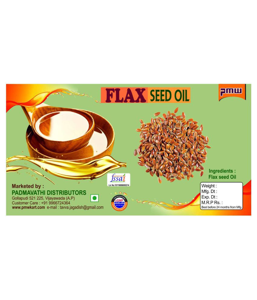     			Grade A Quality - Flax Seed Oil - Alsi Oil - Health - Pooja - Body Building - Loose Packed - 300 Ml