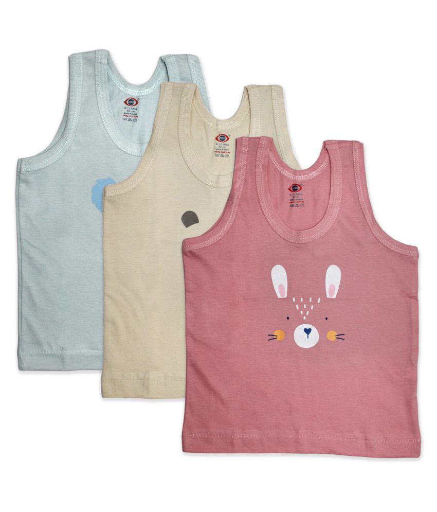 Little kids® Baby Printed Inner Wear Baniyan Baby Vest for Unisex Baby