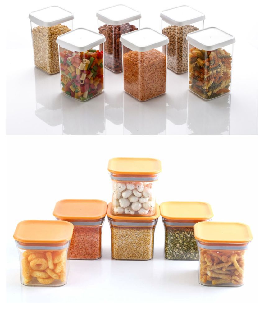     			Analog kitchenware Dal, Pasta, Grocery Polyproplene Food Container Set of 12 1600 mL
