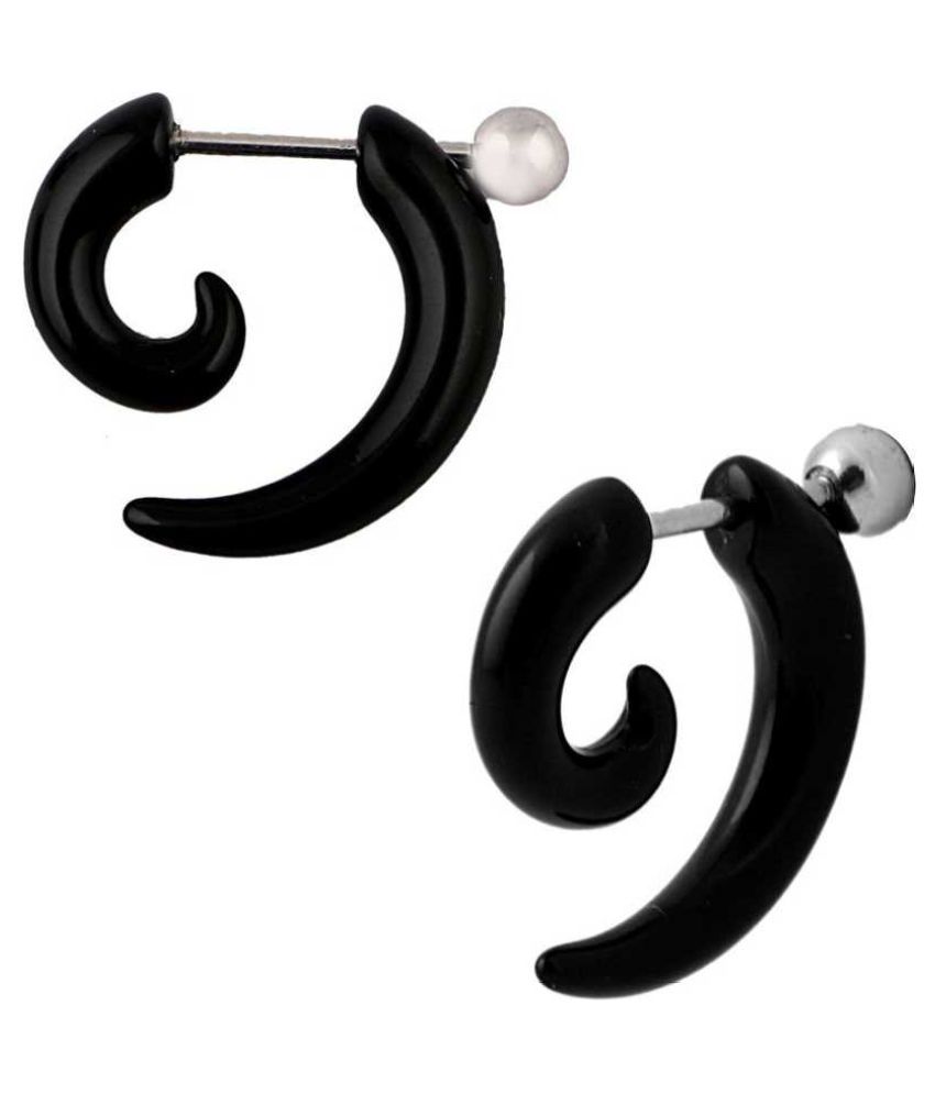     			Sexy Sparkles Jewelry Stainless Steel Mens Women Stud Earrings Ear Plugs Tunnel Stainless Steel Stud Earring