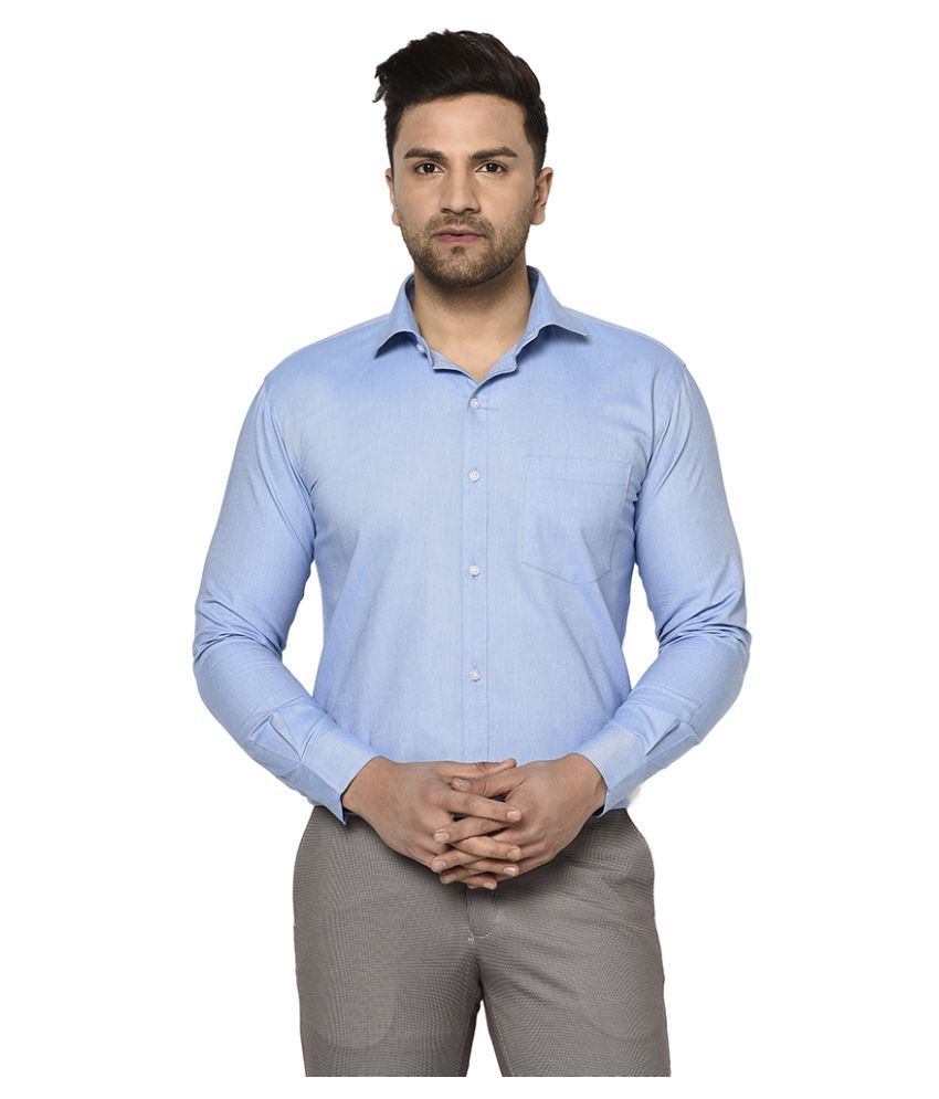 cotton light blue shirt