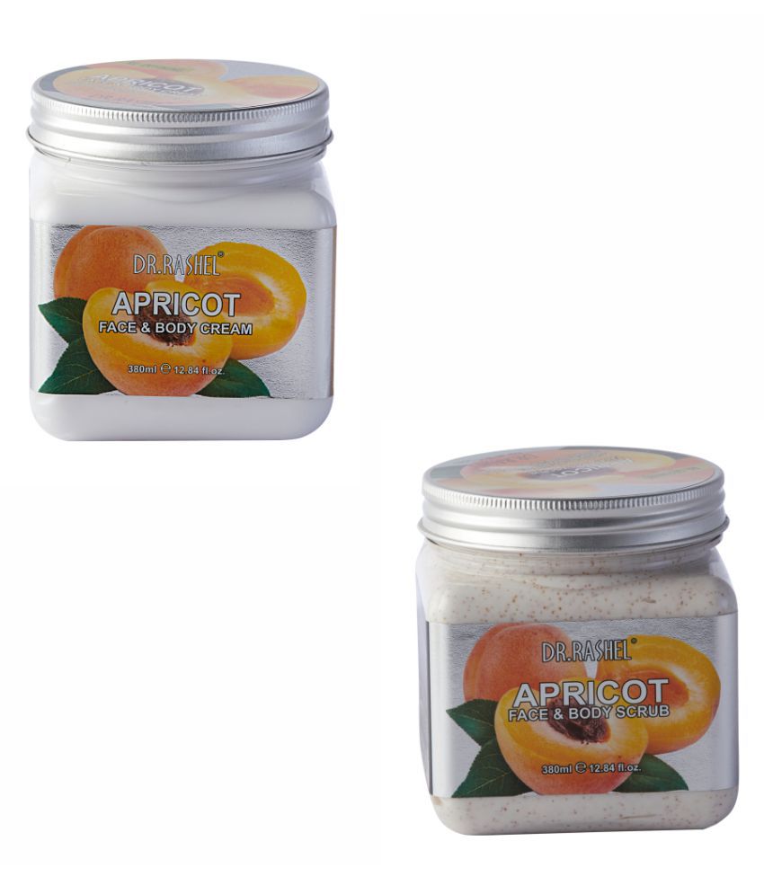     			DR.RASHEL Apricot Cream & Apricot Scrub Moisturizer Each 380 ml Pack of 2