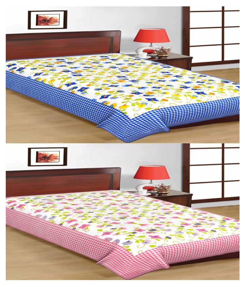     			Uniqchoice Cotton 2 Single Bedsheets ( 225 cm x 150 cm )