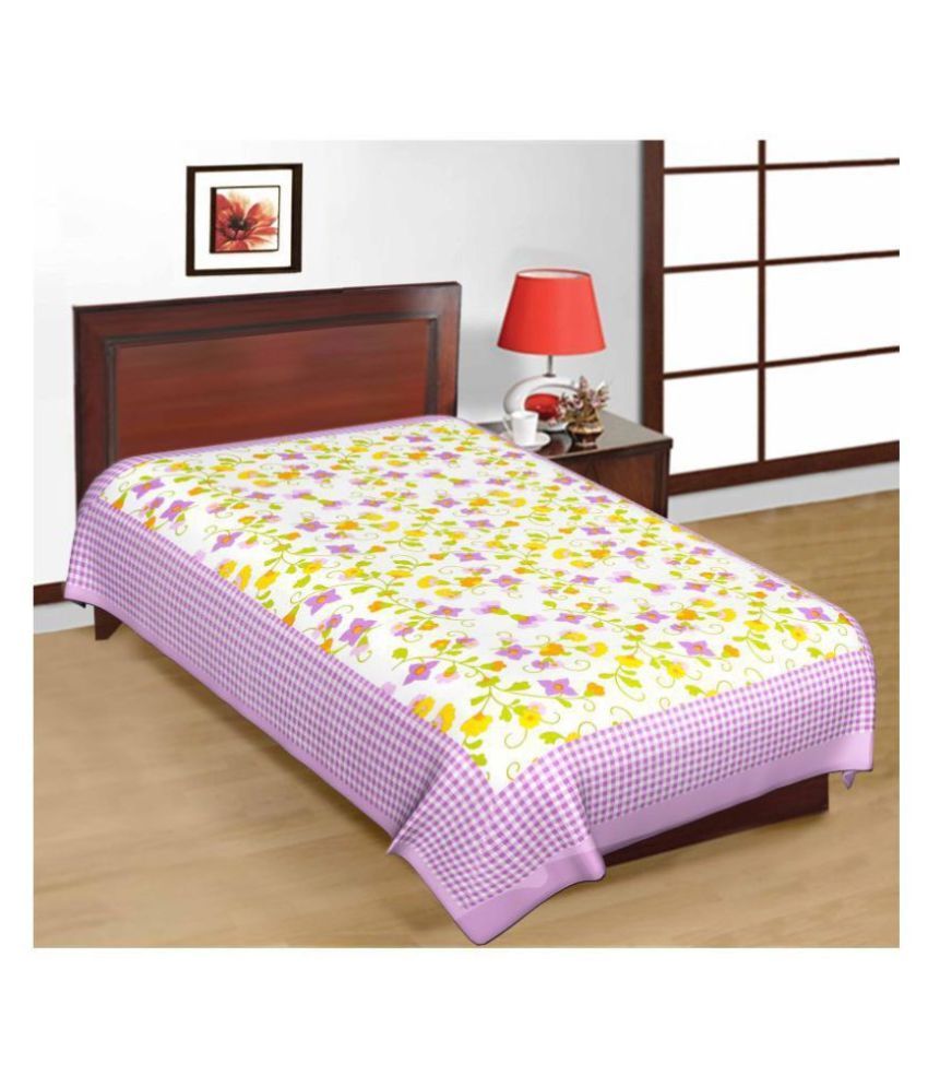     			Uniqchoice Cotton Single Bedsheet ( 225 cm x 150 cm )