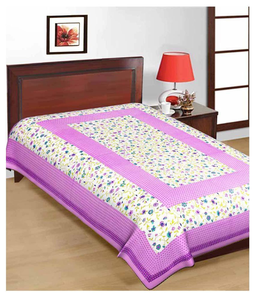     			Uniqchoice Cotton Single Bedsheet ( 225 cm x 150 cm )