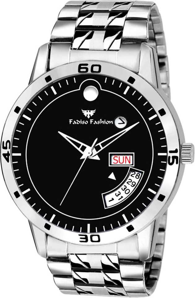 Fadiso Fashion FF2042-BK Black Metal Analog Men's Watch