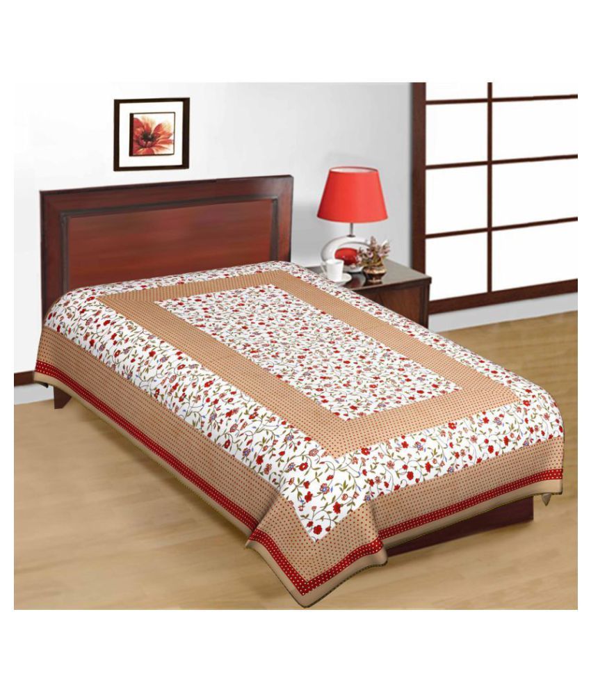     			Uniqchoice Cotton Single Bedsheet ( 225 cm x 153 cm )