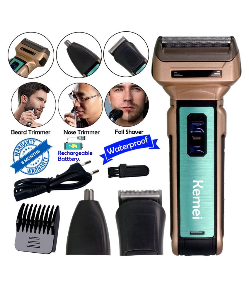 beard trimmer and shaver combo