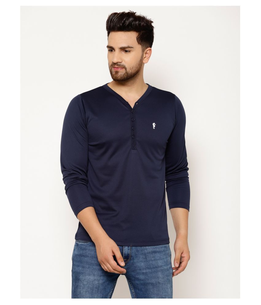    			EPPE - Navy Blue Polyester Regular Fit Men's Sports T-Shirt ( Pack of 1 )