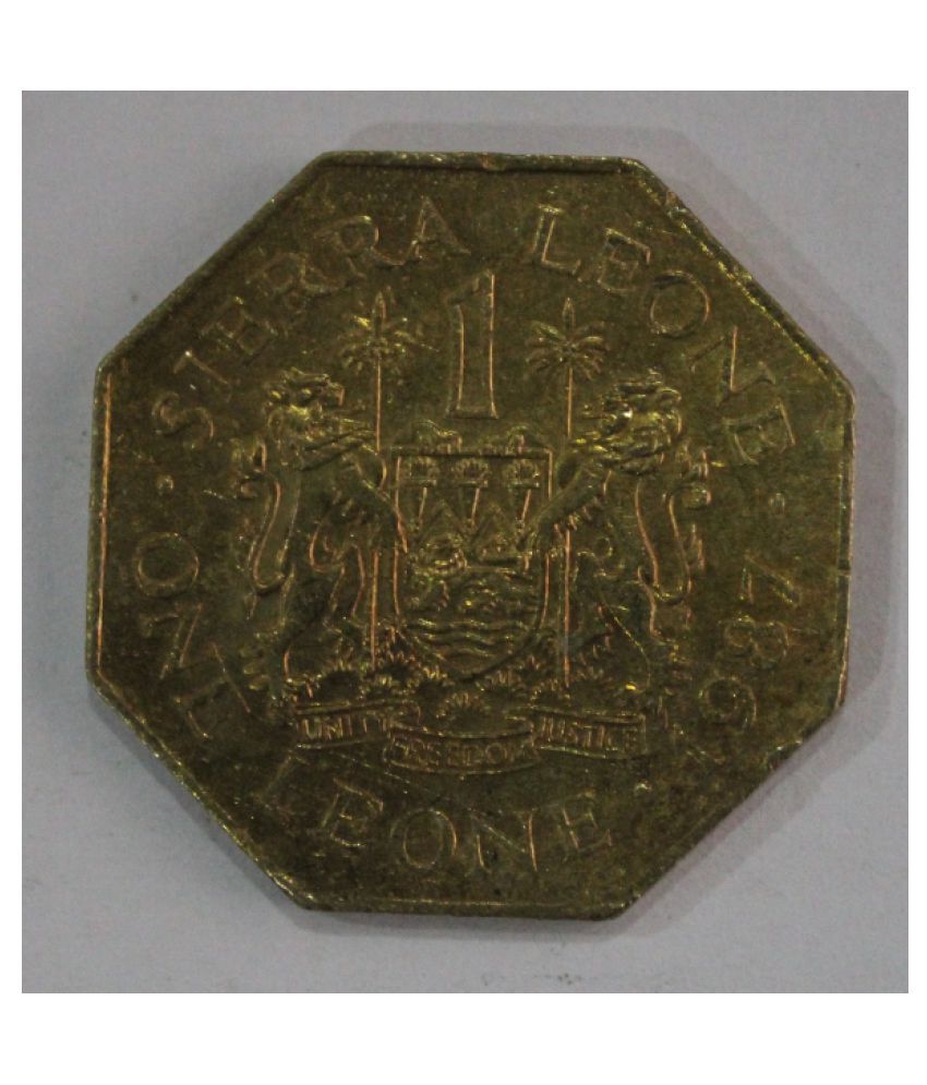     			(Very Rare)1 Leone 1987 - Joseph Saidu Momoh Sierra Leone Rare Coin