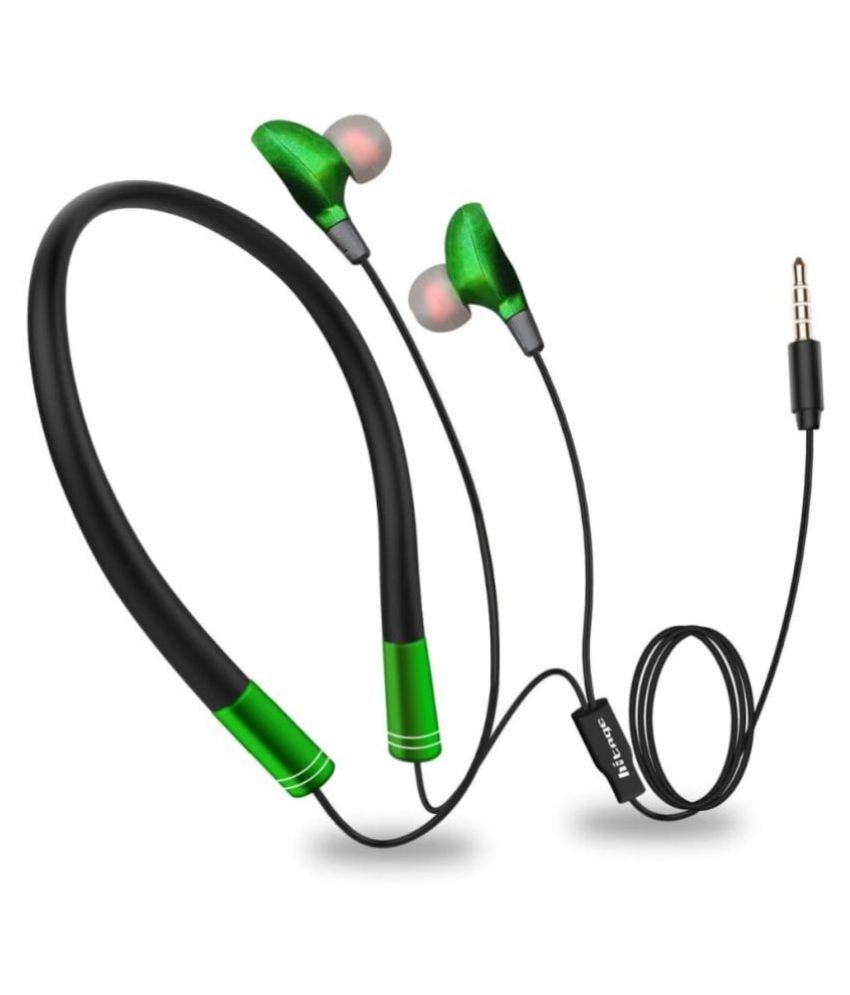 hitage na Neckband Wired With Mic Headphones/Earphones Buy hitage na
