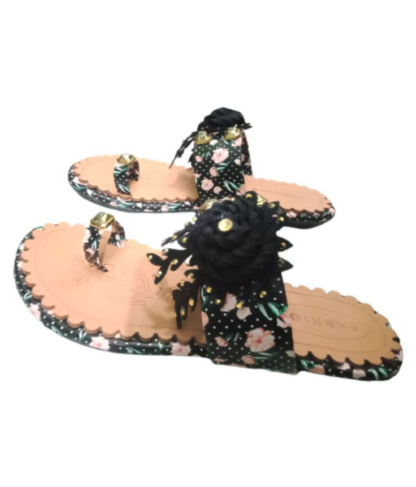 black formal slippers