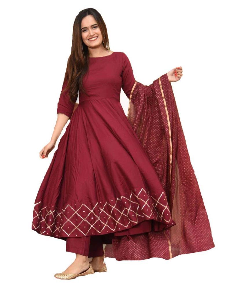 anarkali kurti long