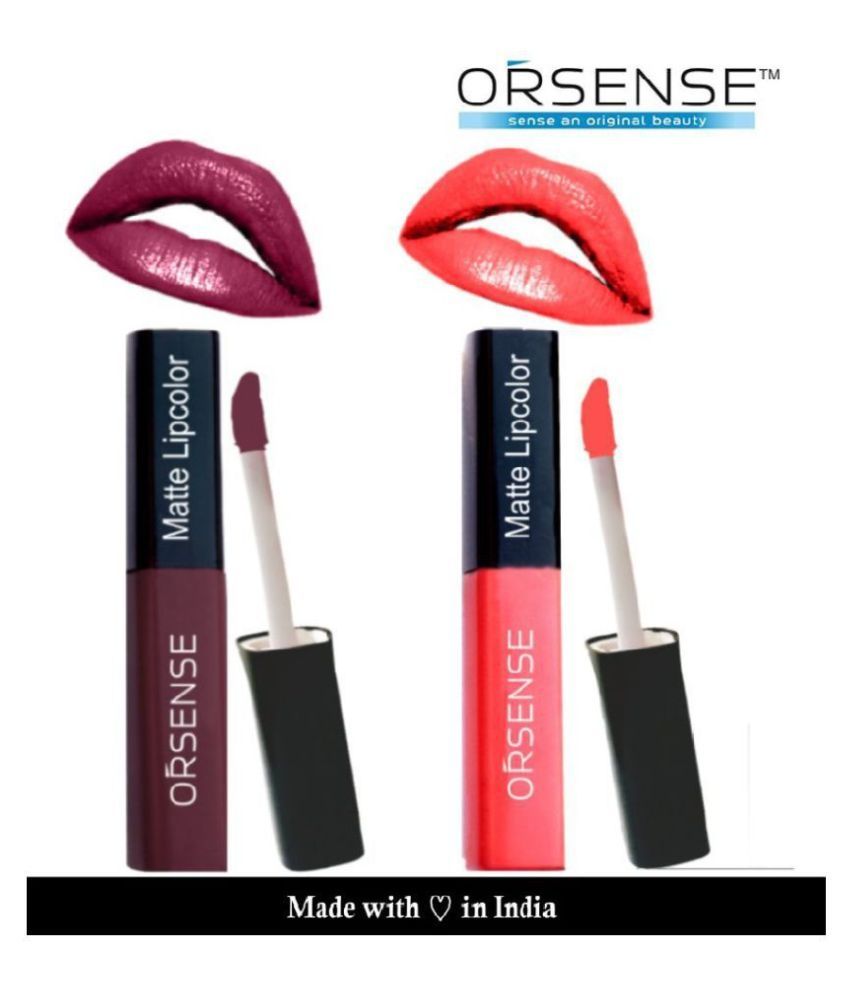     			orsense Liquid Lipstick Cherry Pack of 2 10 g