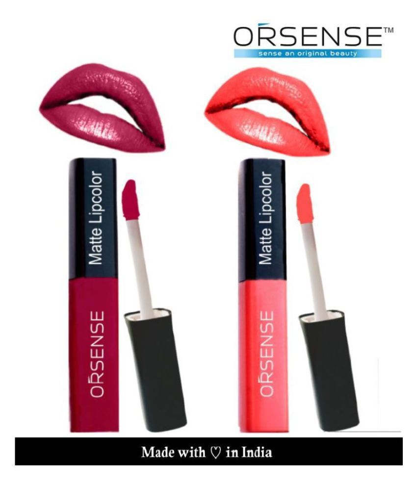     			orsense Liquid Lipstick Cherry Pack of 2 20 g