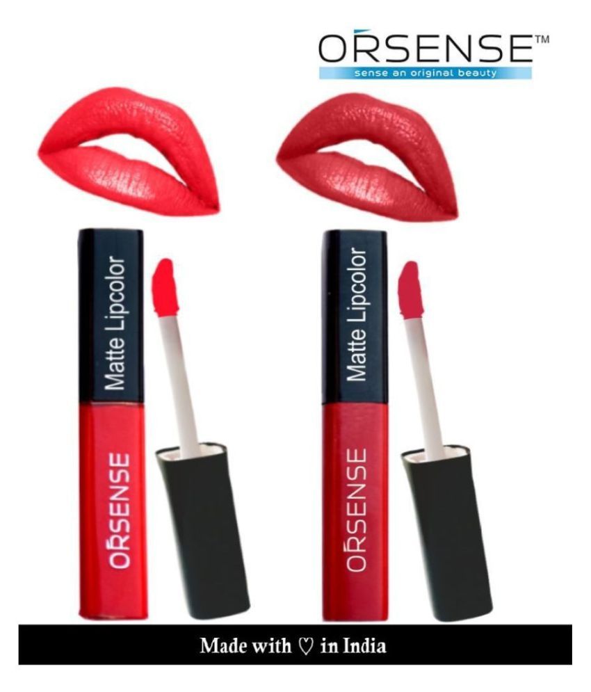     			orsense Liquid Lipstick Red Pack of 2 20 g