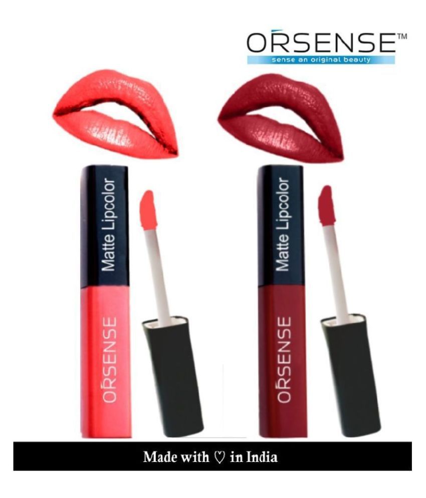     			orsense Liquid Lipstick Ruby Red Pack of 2 20 g