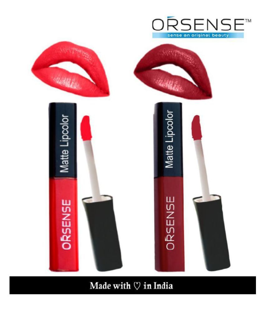     			orsense Liquid Lipstick Ruby Red Pack of 2 20 g