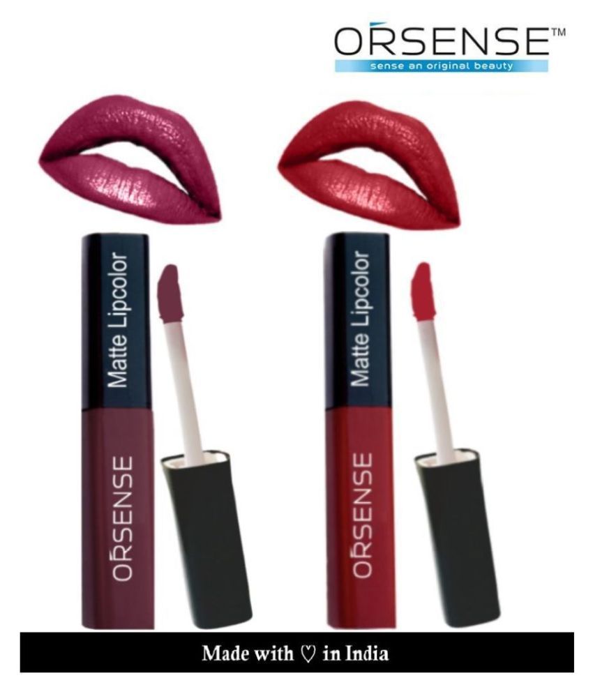     			orsense Liquid Lipstick Ruby Red Pack of 2 10 g