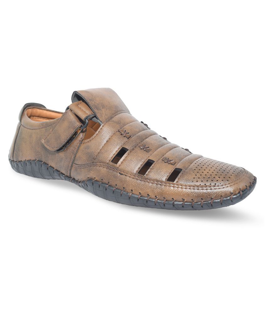 synthetic leather sandals