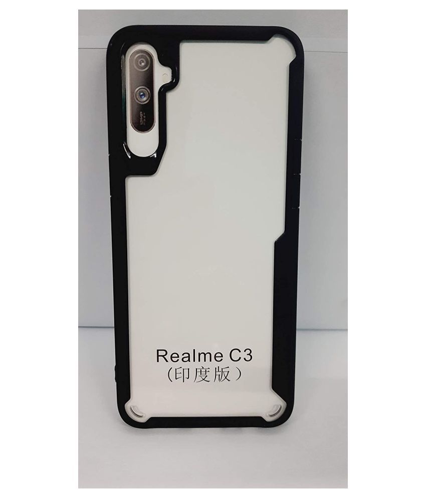     			Realme c3 Shock Proof Case KOVADO - Black AirEdge Protection
