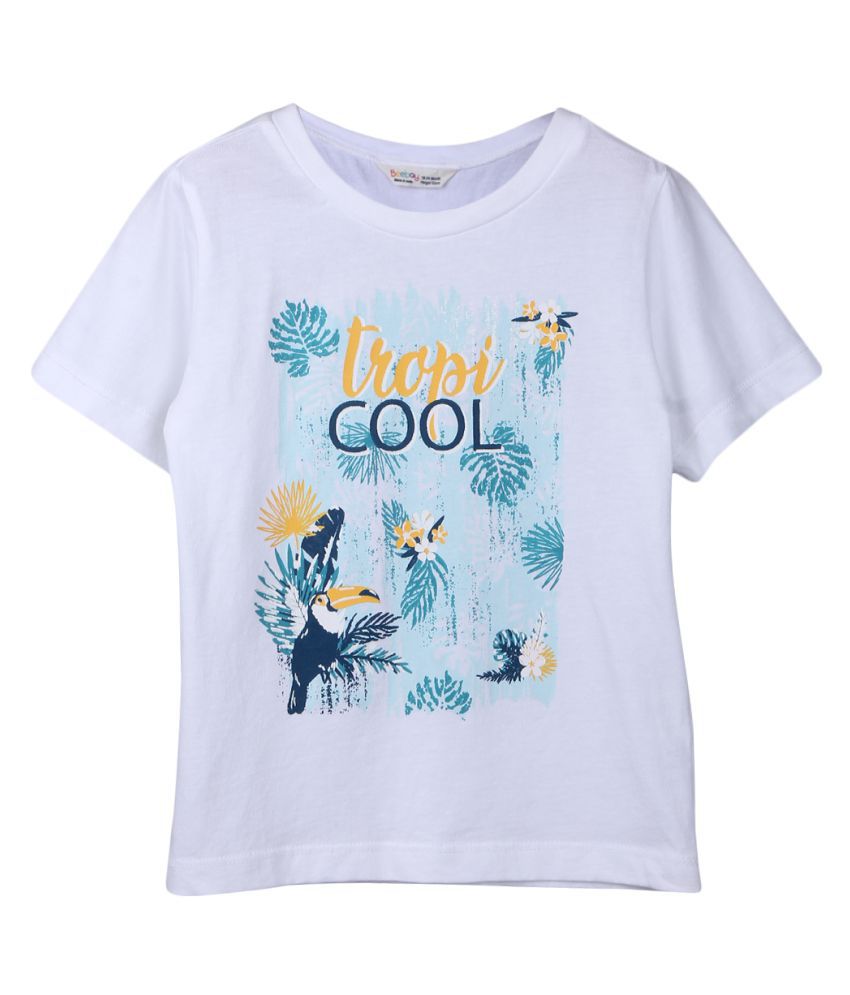 Beebay Tropicool Graphic T-Shirt White