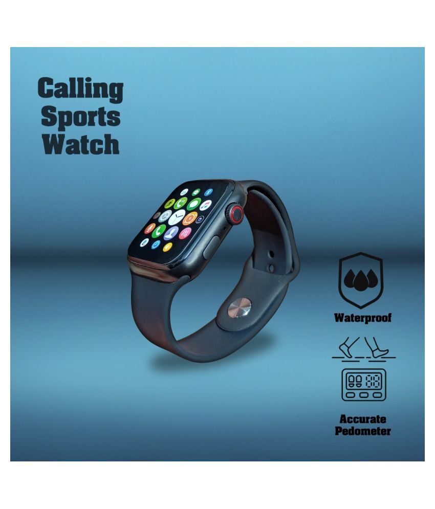 hitage W2568 5.0 Smart Watch Black with Bluetooth Calling