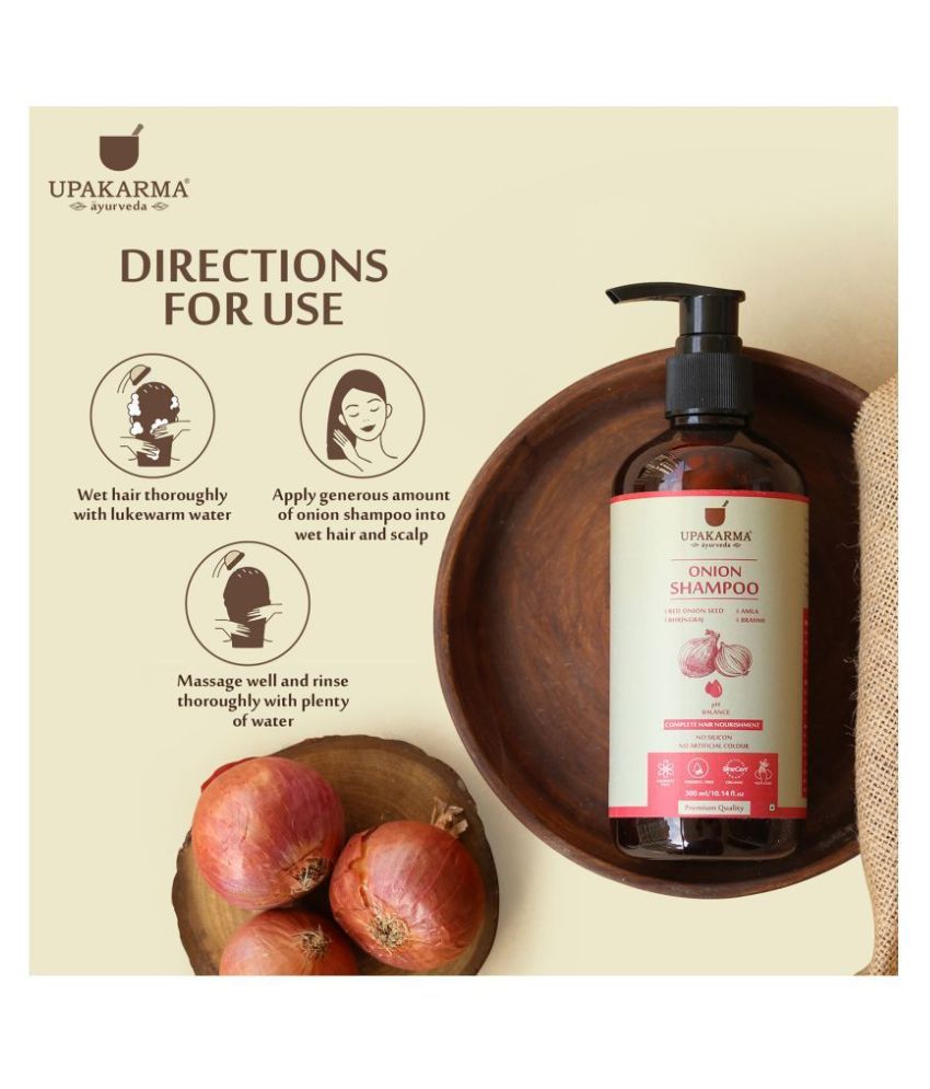 upakarma ayurveda Onion Shampoo ProVitamin B5 Shampoo 300 mL Buy