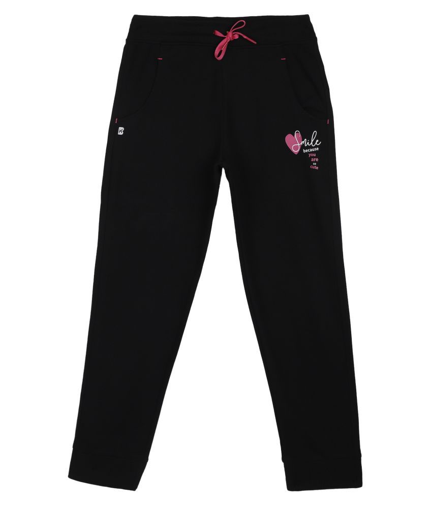     			Bodycare KIds Girls Antiviral   protection Black Straight Fit Track Pants