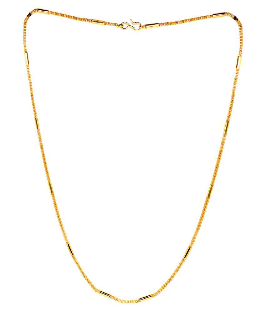     			KRIMO Gold Plated Mens Women Necklace Chain-10056