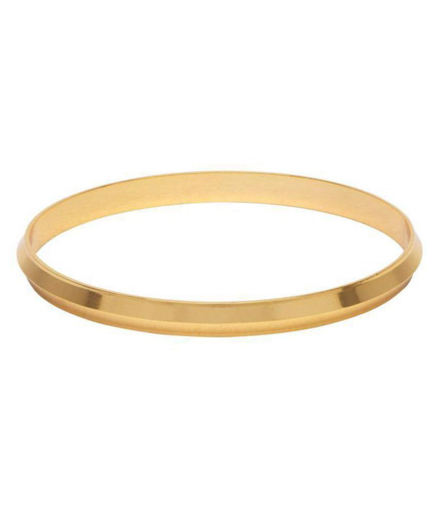 Multiline Company Gold Plated Kada Bracelet for Men