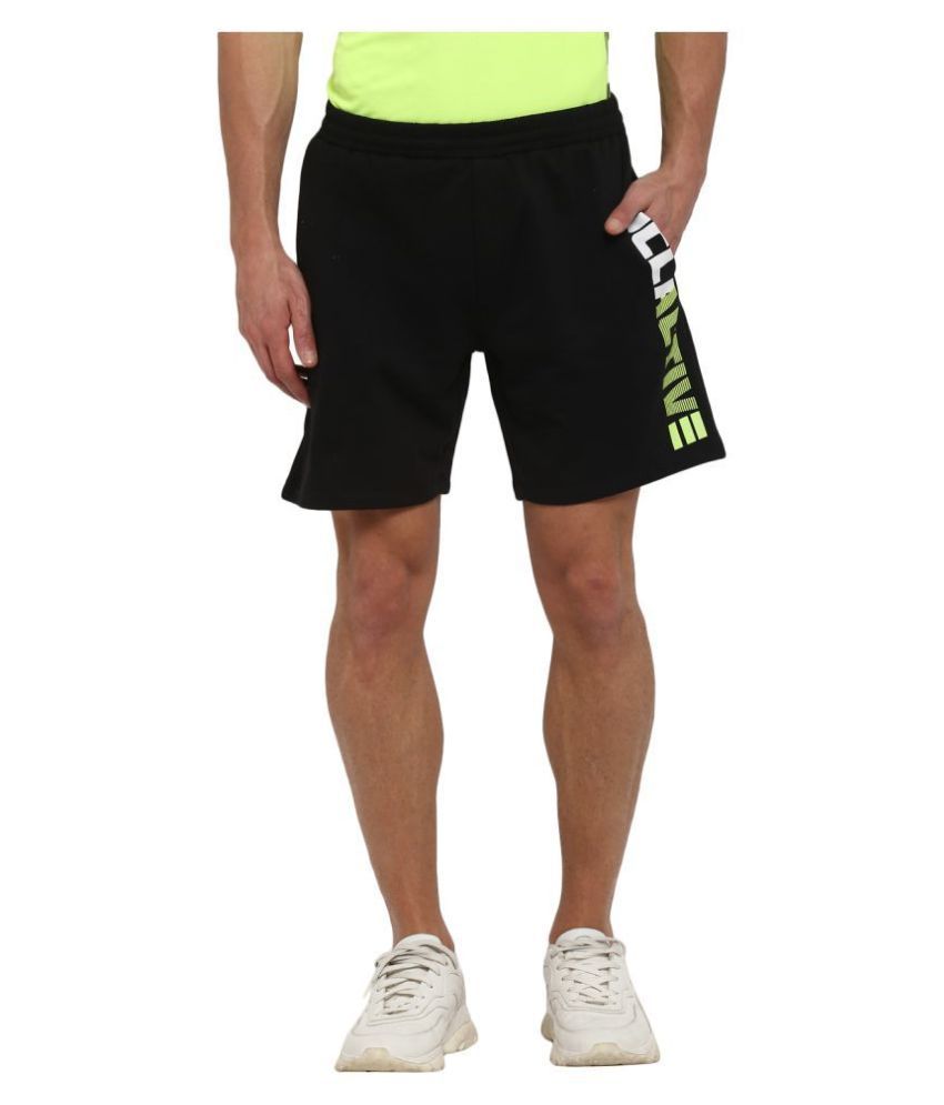     			UCLA Black Polyester Running Shorts