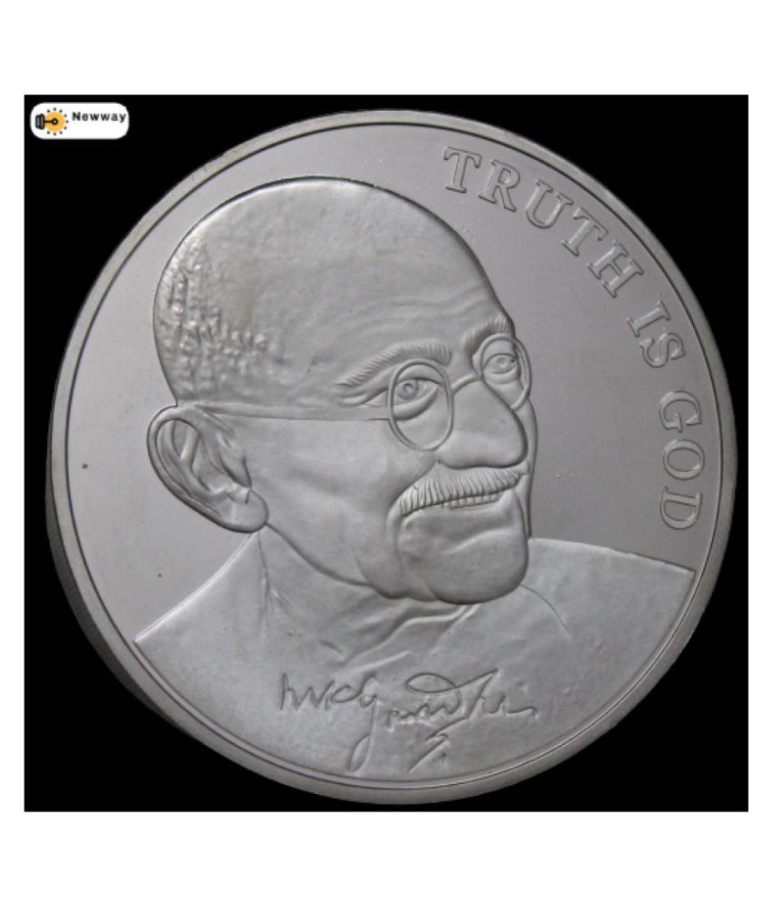     			(1KG) Big Coin -- 5000 Liras 2005 - Mahatma Gandhi 2005 (Truth is God) {Signed by Mahatma Gandhi} Fantasy Issue Knights of Malta '' SOVRANO OSPEDALIERO ORDINE DI MALTA '' Extremely Rare Commemorative Coin