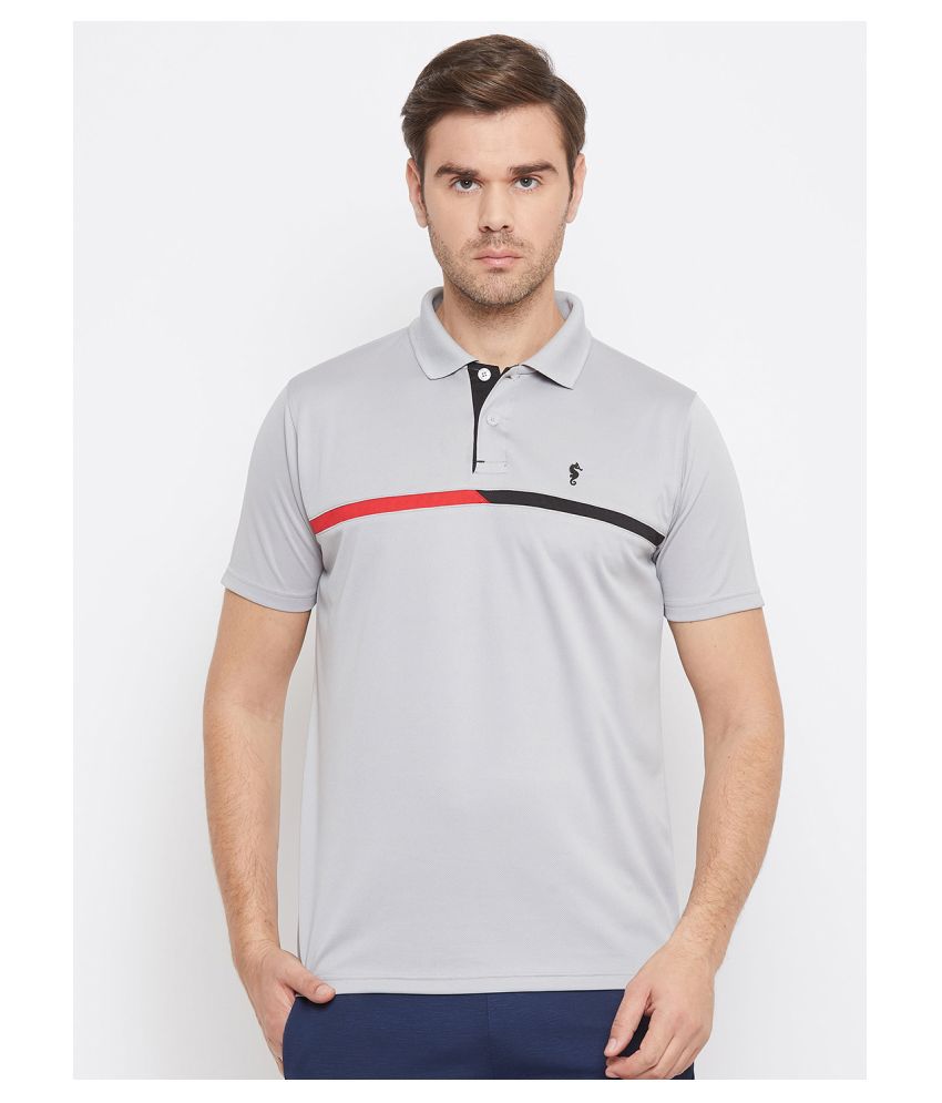     			EPPE Light Grey Polyester Polo T-Shirt Single Pack