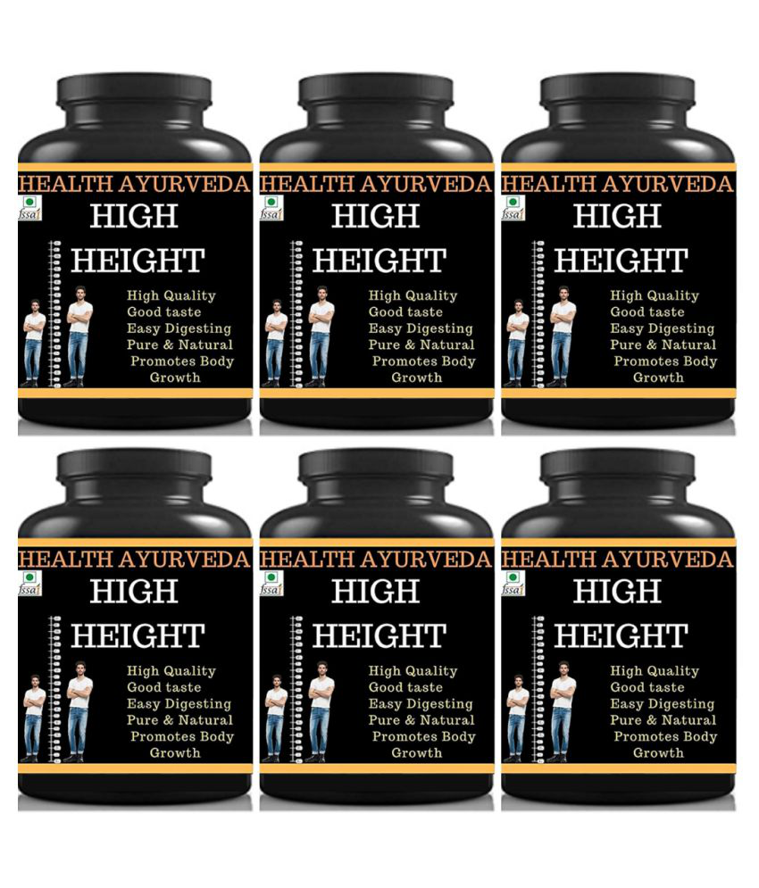 Health Ayurveda High Height |  Height Increase Powder 600 gm Pack Of 6