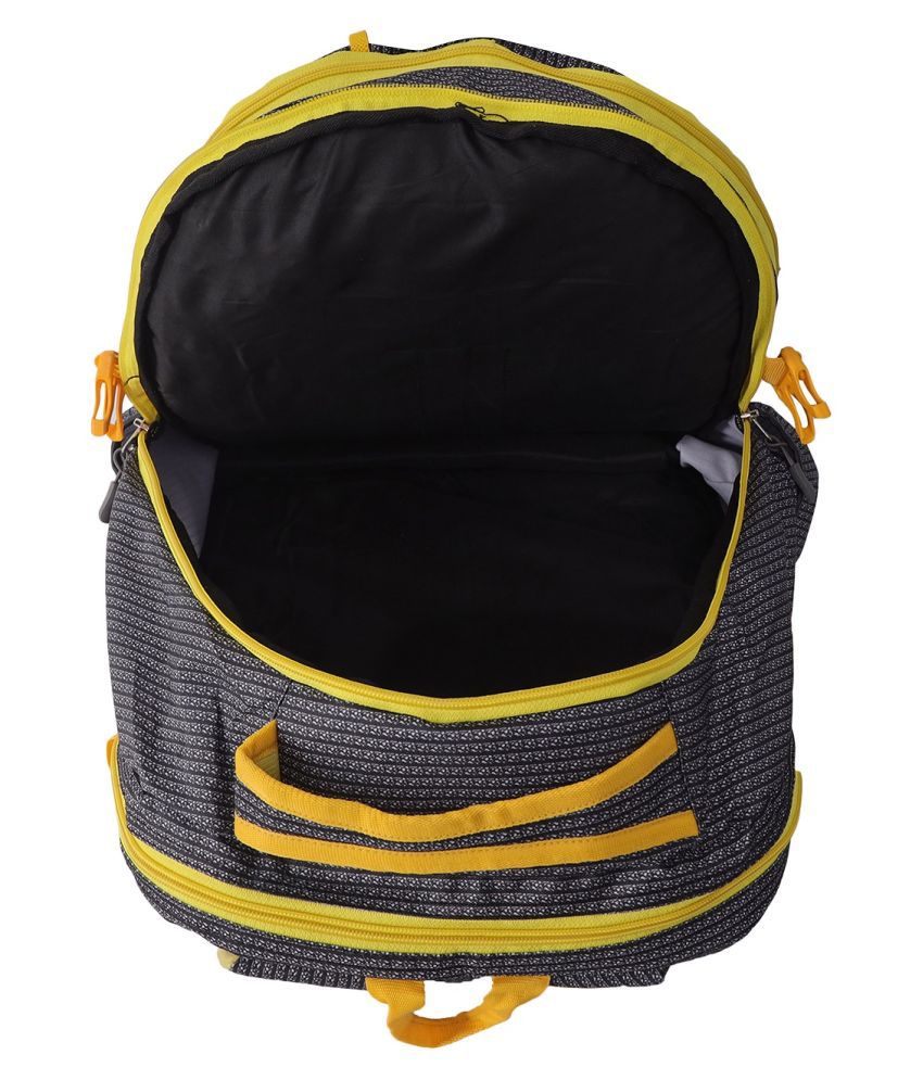 SLB GREY,YELLOW Backpack - Buy SLB GREY,YELLOW Backpack Online at Low ...