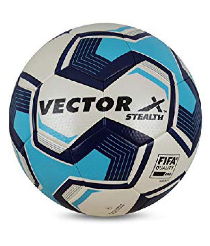     			Vector X Stealth White- Blue Football Size- 5