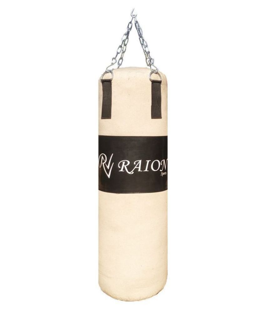 Raion Canvas Unfilled Boxing Bag (Cream Color, 42 Inches): Buy Online ...