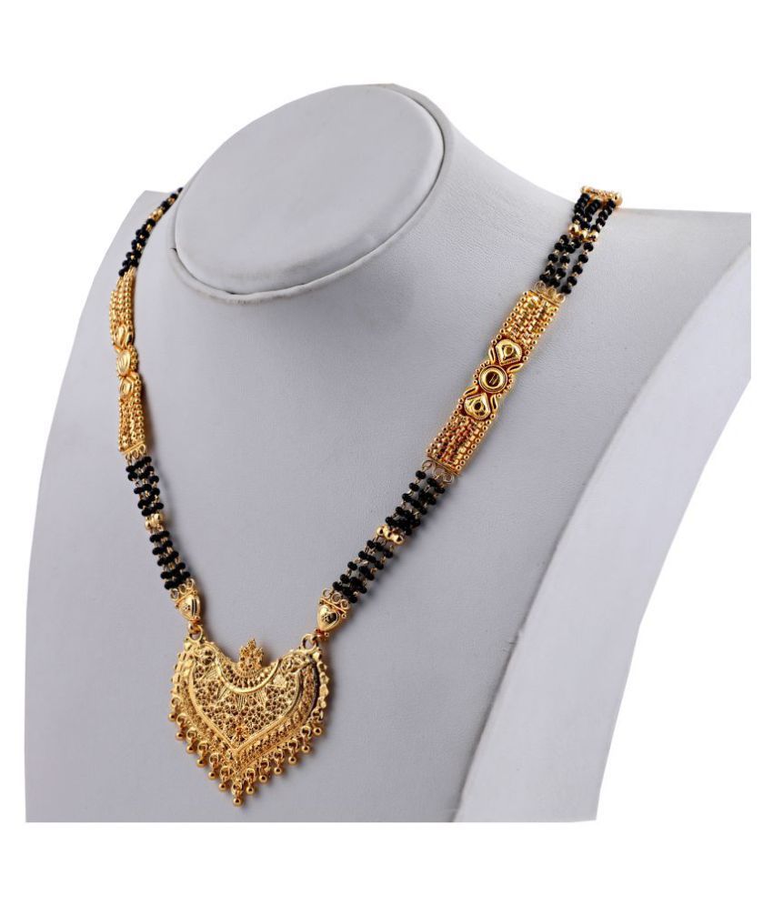     			SHANKHRAJ MALL GOLD PLATED ROYAL DESIGN MANGALSUTRA FOR WOMEN-10070