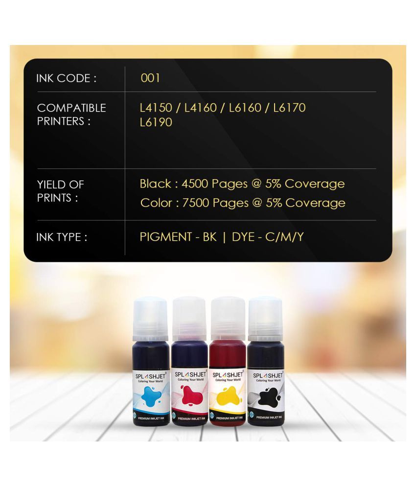 epson l5190 ink code