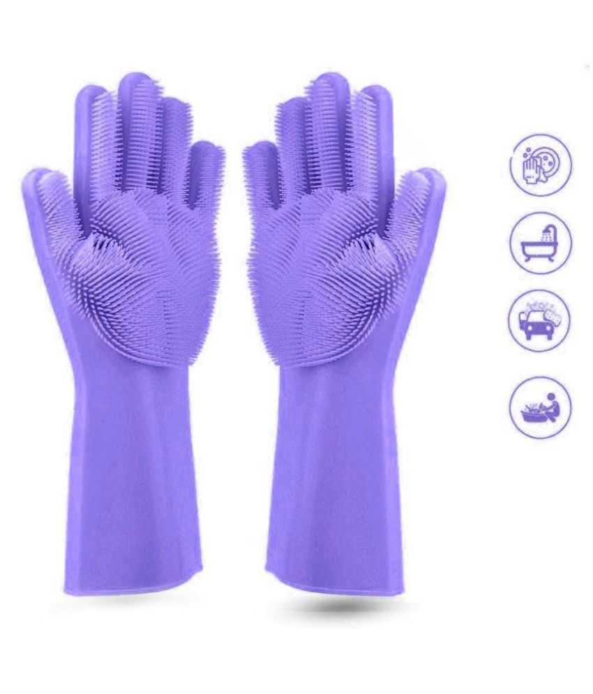 N M CREATION Polyester Large Cleaning Glove