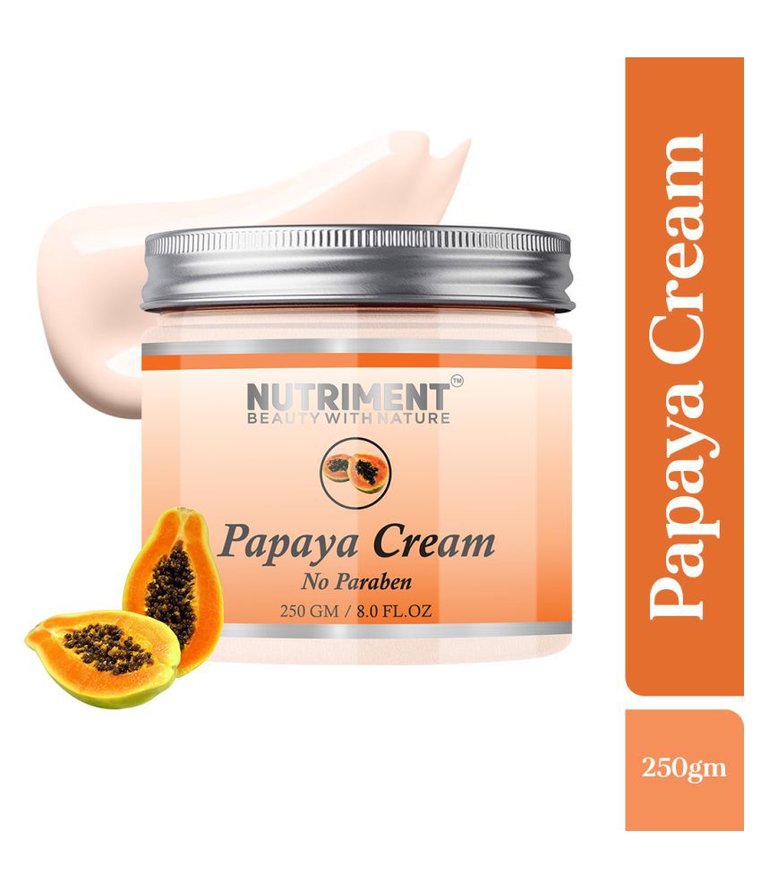 Nutriment Papaya Cream for Moisturizing Glowing Skin, Paraben Free, Day Cream 250 gm