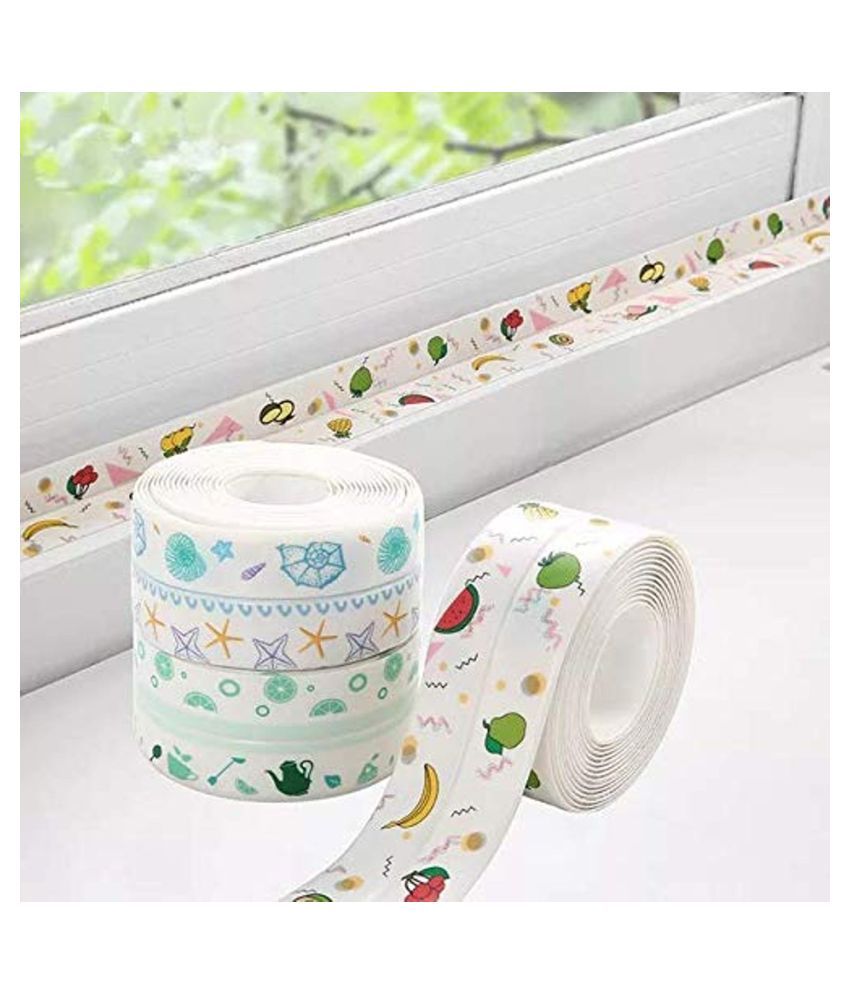 thriftkart Oil Proof Caulk Tape Strip PVC Self Adhesive Caulking