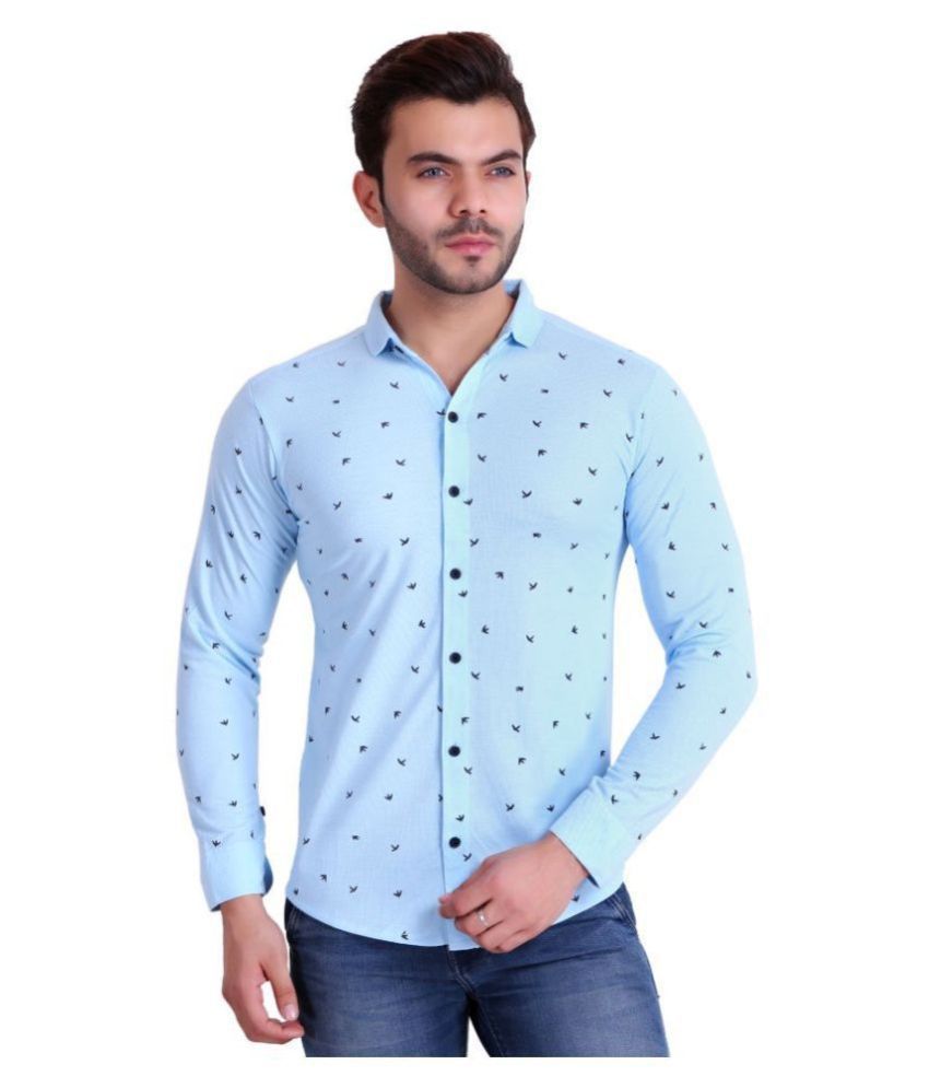Hiflyers 100 Percent Cotton Turquoise Shirt