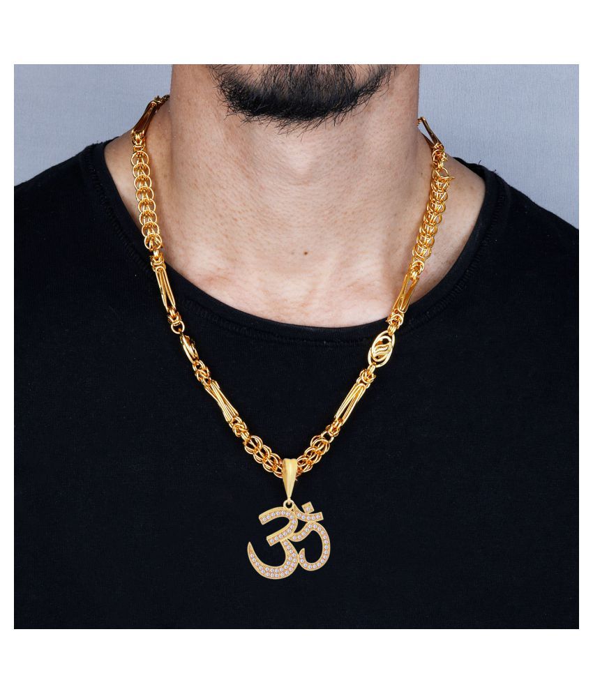 male om pendant designs in gold