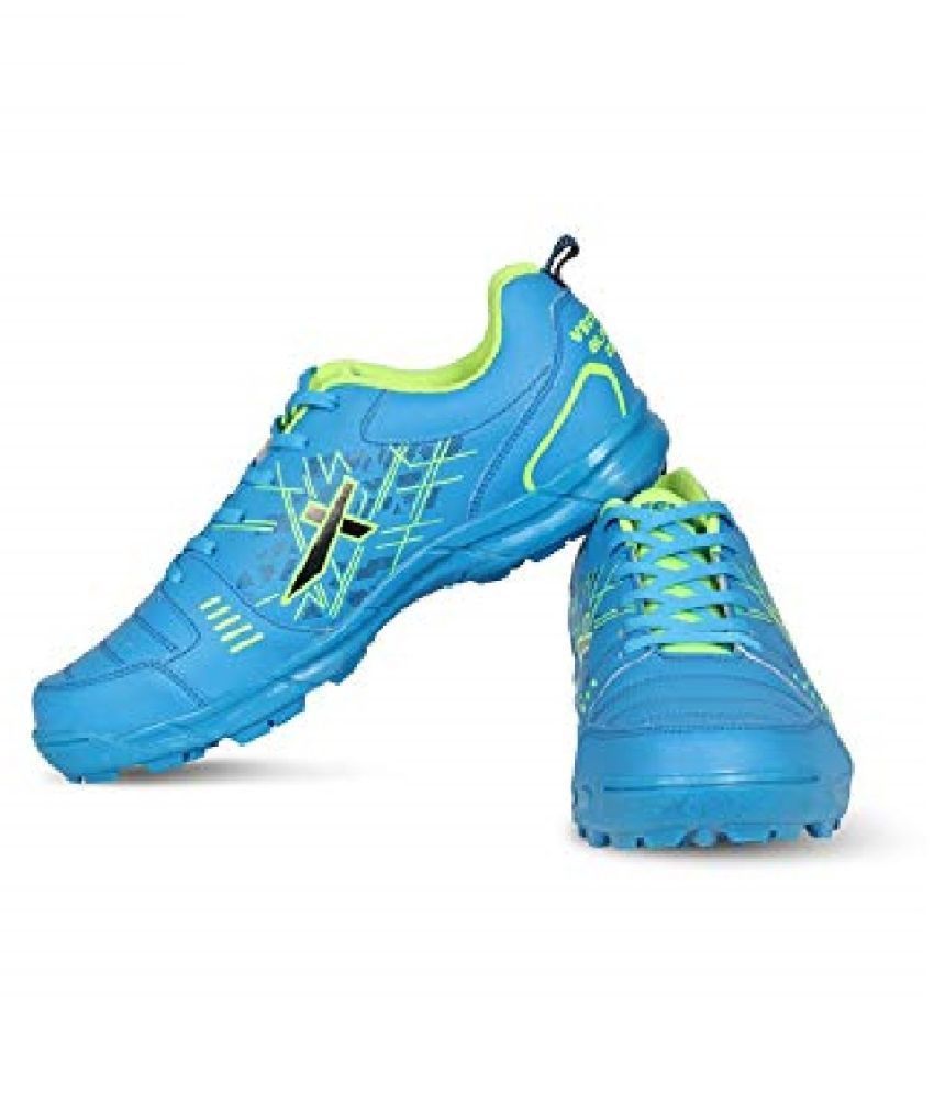 Vector X BLASTER-2020 Men's Synthetic Leather Blue-Green Cricket Shoes: Buy Online at Best Price 