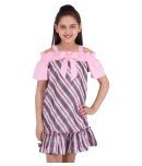 Cutecumber Cotton Shirt Dress For Girls ( Pack of 1 , Pink )