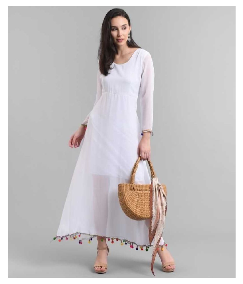 georgette frock type kurti