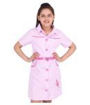 Cutecumber Polyester Shift Dress For Girls ( Pack of 1 , Pink )