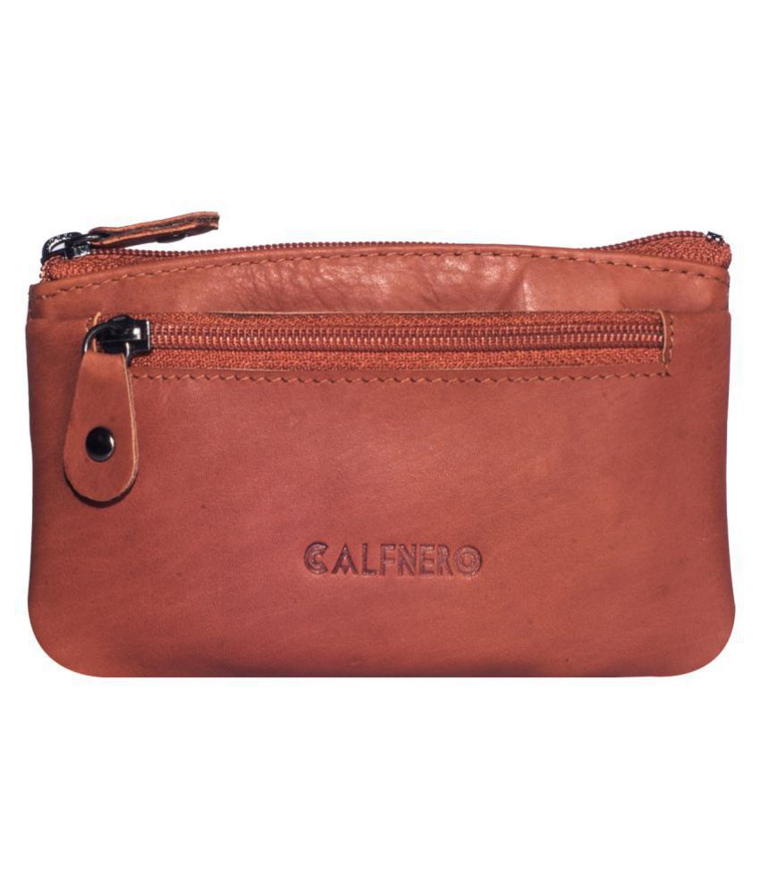    			Calfnero Genuine Leather Key Case/Coin Wallet